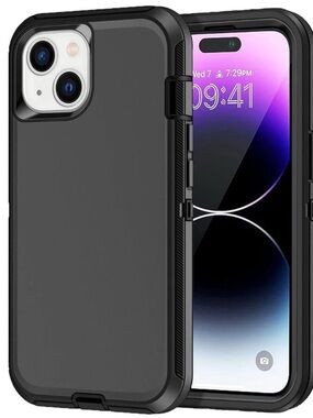 NEW Rugged black phone case- IPhone 14 Plus and iPhone 15 Plus